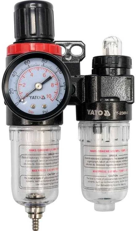 Oro filtro reguliatorius su tepimo įtaisu, 0.93 MPa, G1/4 sriegis pneumatinėms sistemoms
