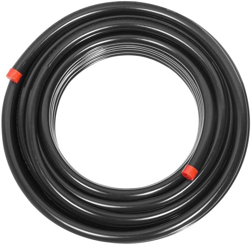 Oro kompresoriaus linijos rinkinys, 3/4 colio x 30.48 metrų, PU oro kompresoriaus linijos sistema, juoda oro kompresoriaus vamzdžių sistema