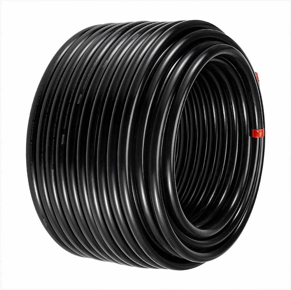 VEVOR Oro kompresoriaus linijos komplektas 3/4'' x 60,96 m, juodas