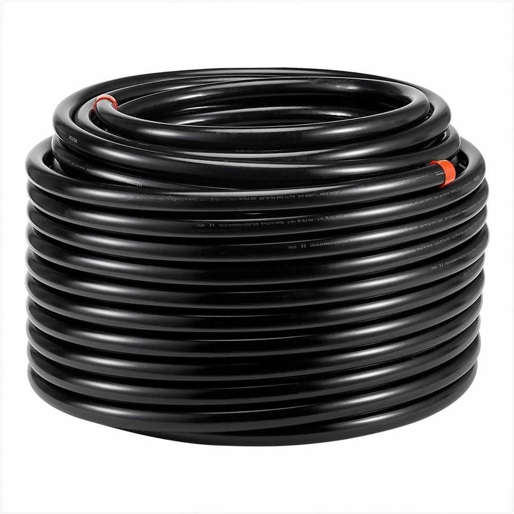 VEVOR Oro kompresoriaus linijos komplektas 3/4'' x 60,96 m, juodas