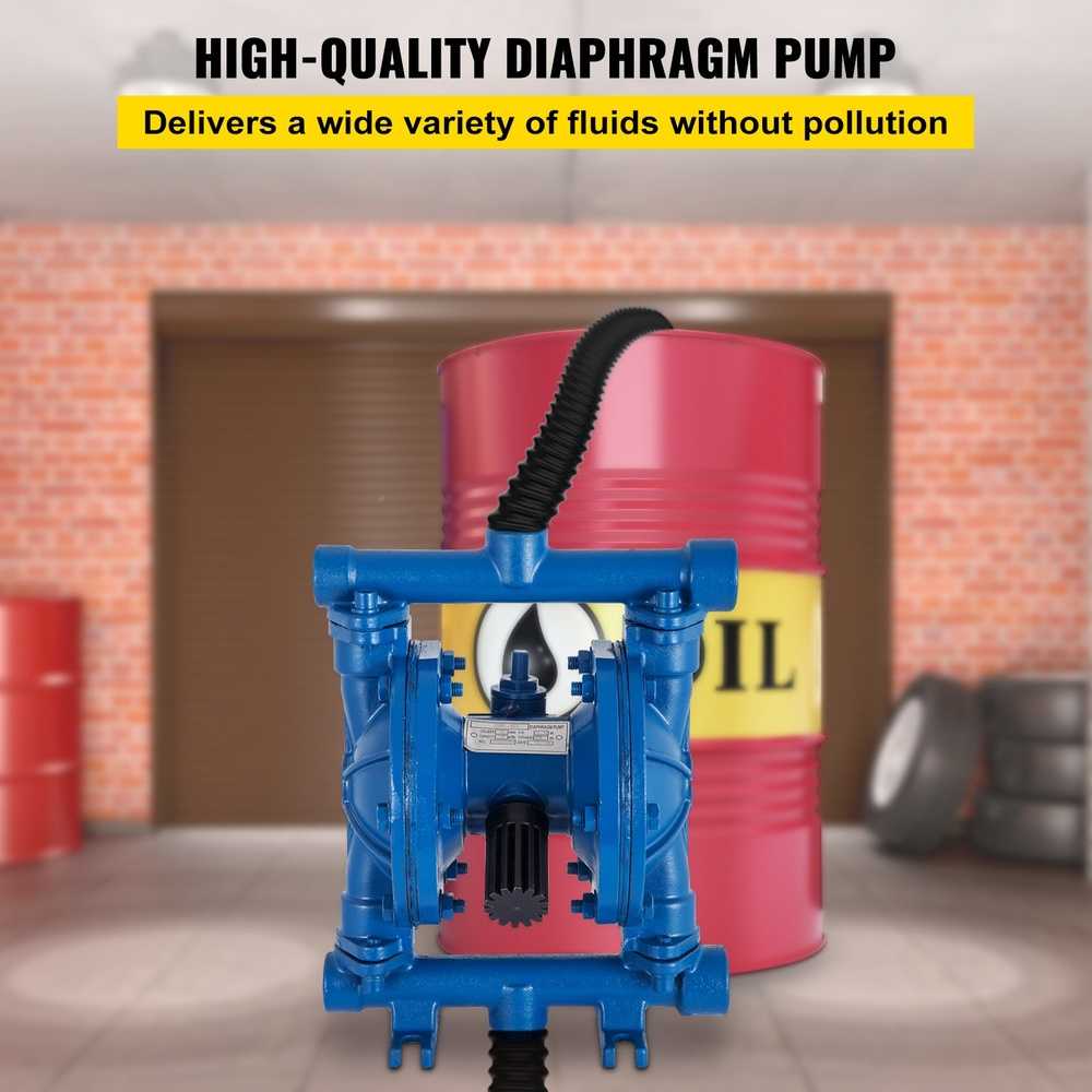 Oro membrana siurblys 1/2", 3 GPM, ketaus korpusas, nitrilo membrana, dyzelinui, naftai, alyvai