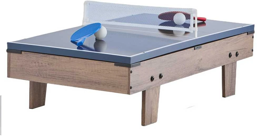 Oro ritulio stalas, 4 viename, kombinuotas žaidimų stalas, stalo futbolas, stalo tenisas, biliardas, kelių žaidimų stalas
