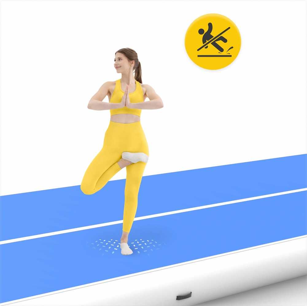 Oro takelis, gimnastikos kilimėlis treniruotėms ir fitnesui, patvarus PVC pripučiamas kilimėlis, 800cm x 200cm
