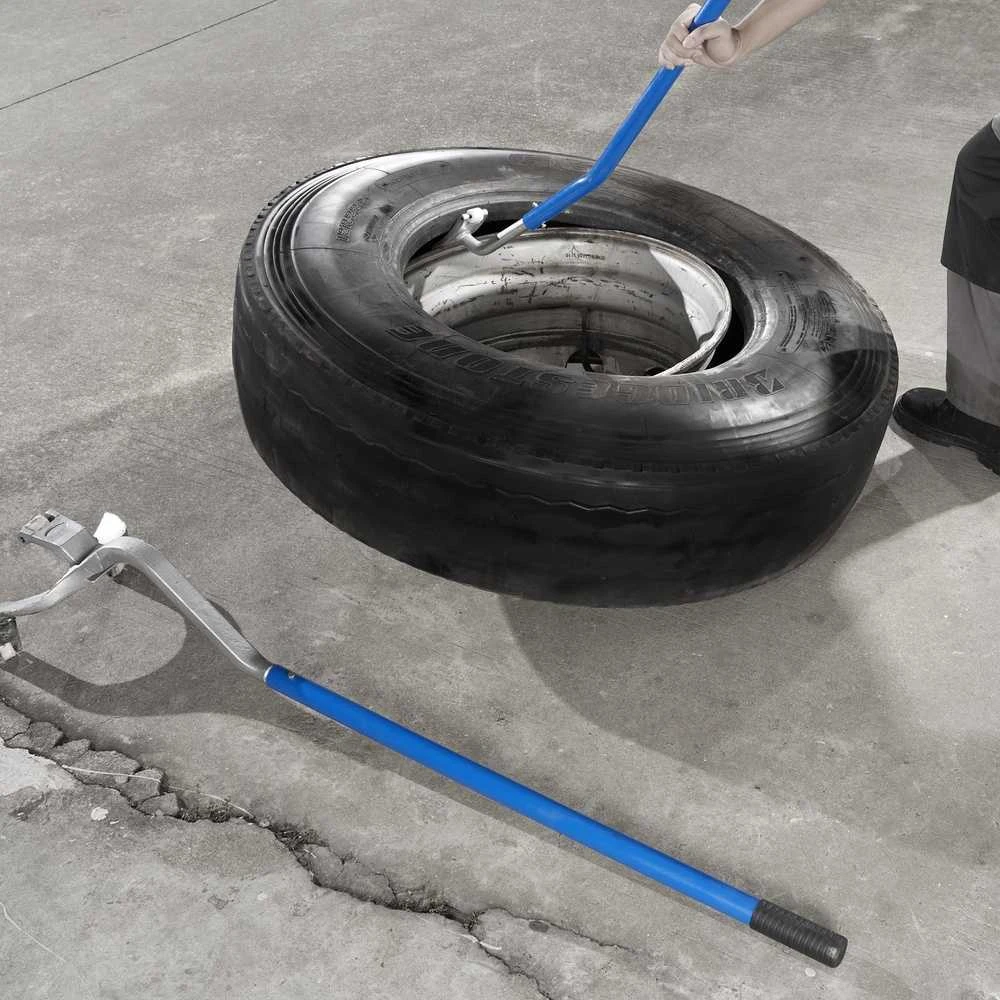 Padangų montavimo įrankiai 571-622 mm, rankinis plieno padangų keitiklis su ratlankio laikikliu, sunkvežimių bekelnių padangų montavimui/demontavimui, 3 vnt. padangų keitimo įrankių komplektas