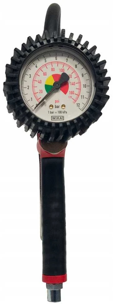Padangų pripūtimo pistoletas su manometru, profesionalus oro siurblys, 63 mm disko skersmuo, 500 mm žarnos ilgis, 1/4" jungtis, dviračio padangų pompa