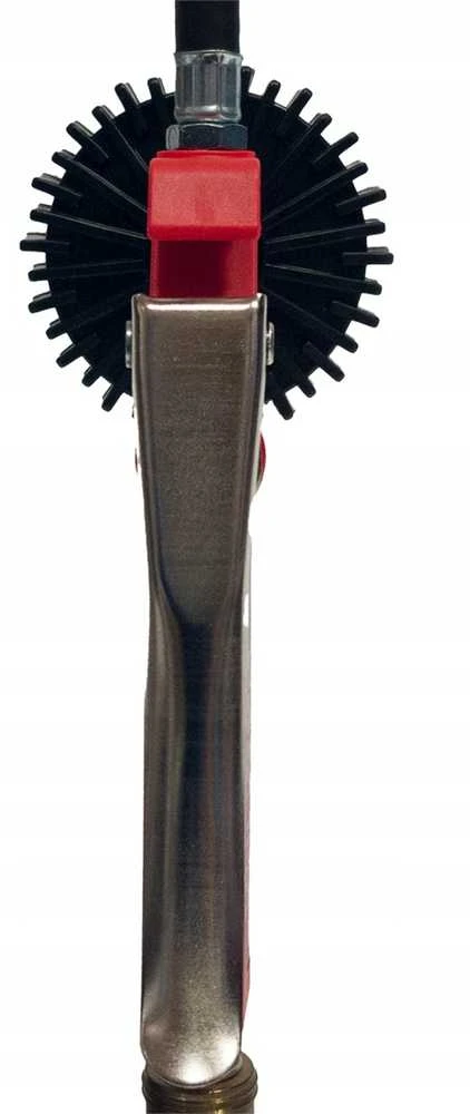 Padangų pripūtimo pistoletas su manometru, profesionalus oro siurblys, 63 mm disko skersmuo, 500 mm žarnos ilgis, 1/4" jungtis, dviračio padangų pompa
