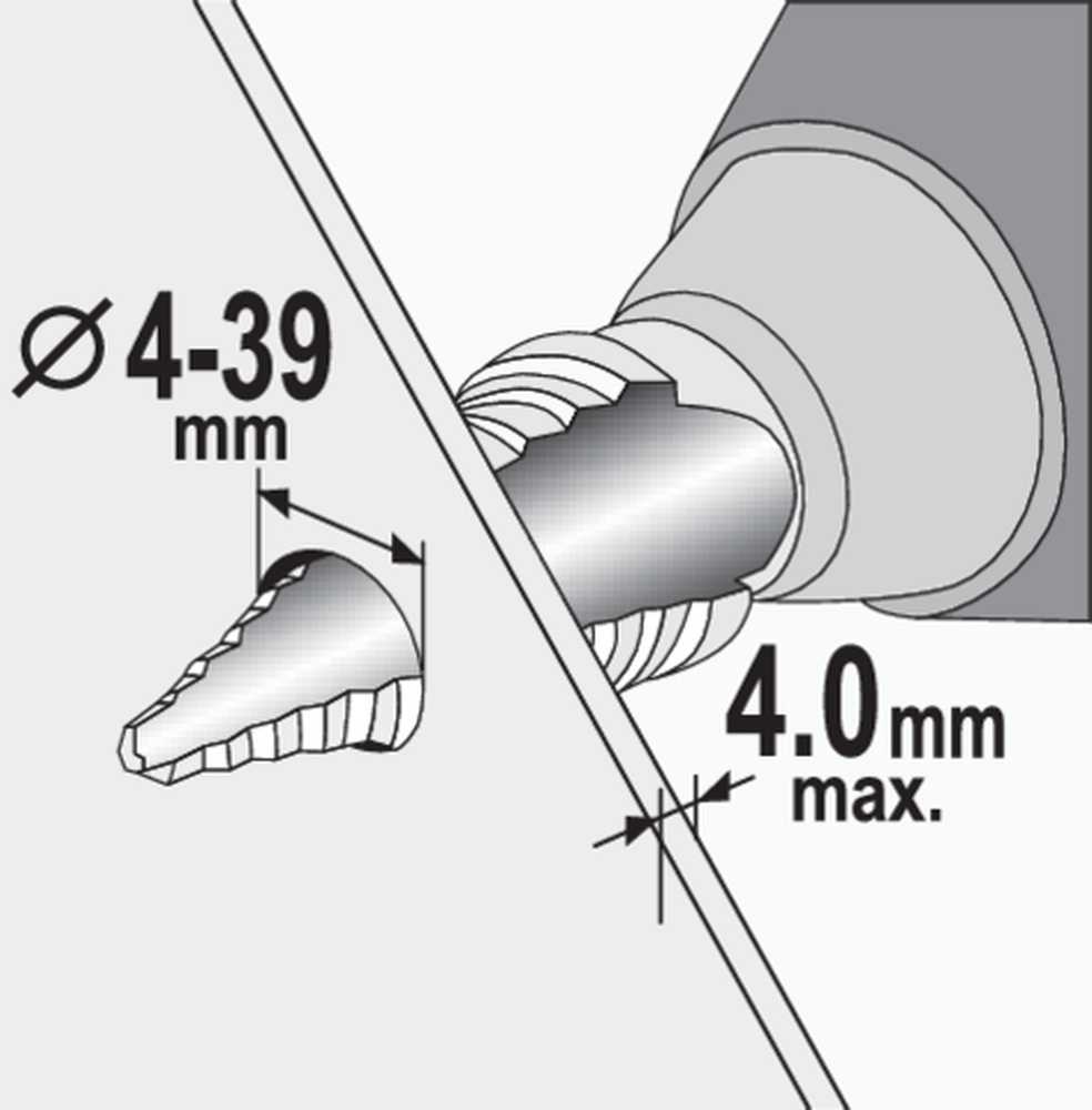 Grąžtas GRĄŽIMO RINKINYS STHOR STEP 4 vnt.