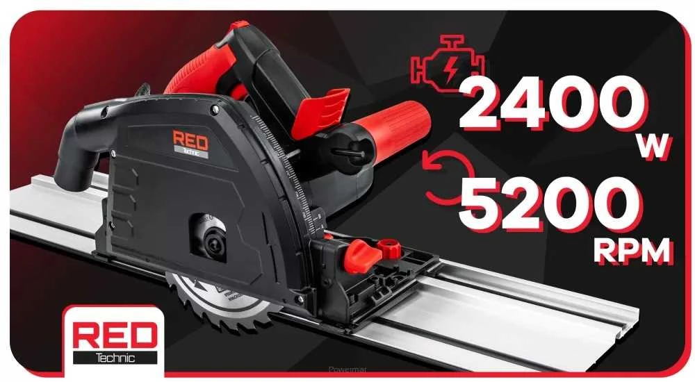 Red Technic Įgilinamasis diskinis pjūklas Raudona Technic RTPZ0129 2400W