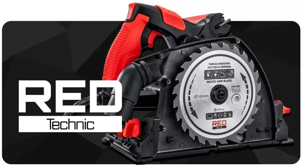 Red Technic Įgilinamasis diskinis pjūklas Raudona Technic RTPZ0129 2400W