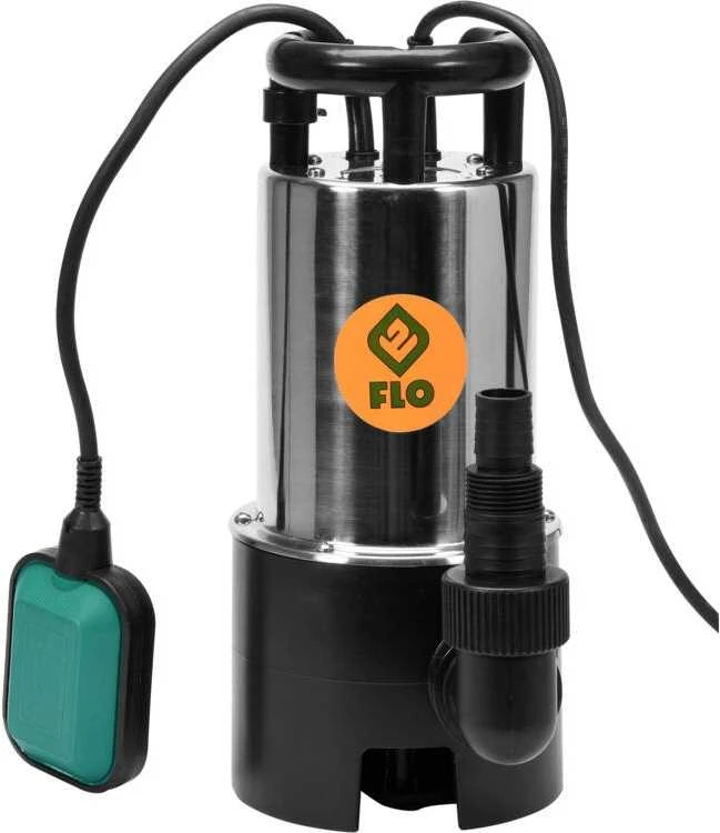 FLO nešvaraus vandens siurblys 900W nerūdijantis plienas 79791