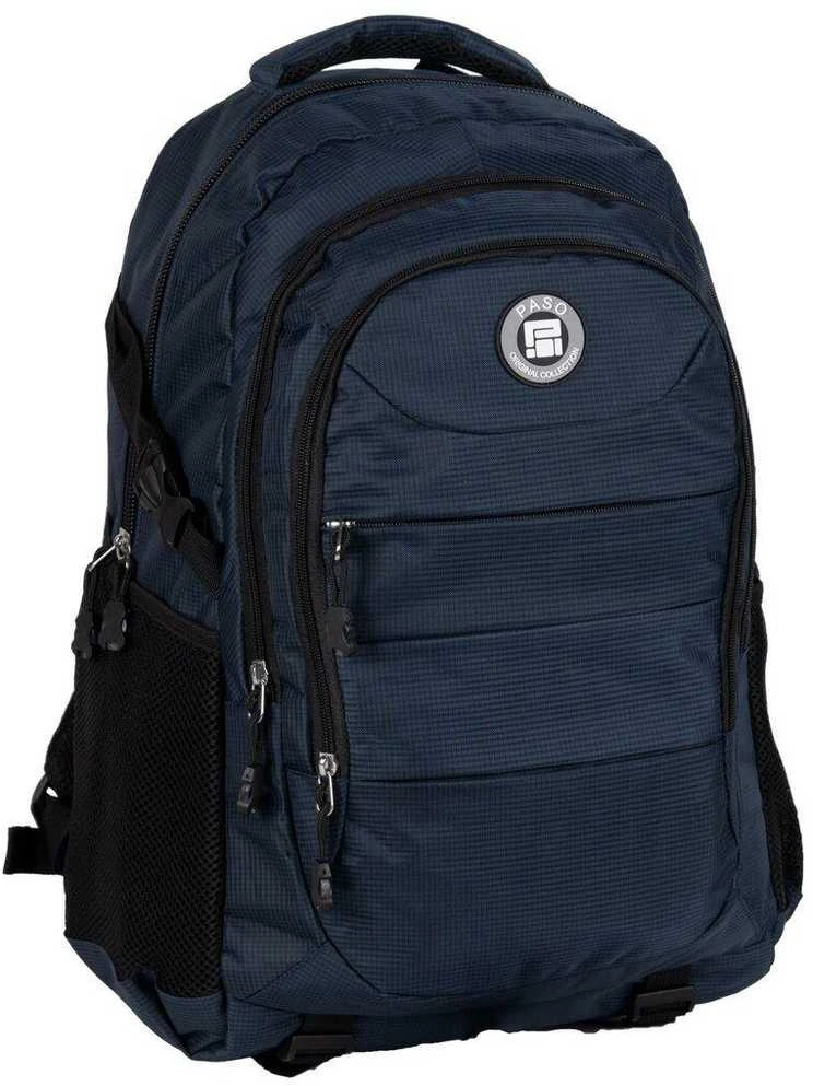 Paso Backpacks Kuprinė mokyklai ir kelionėms, mėlyna, 35 L