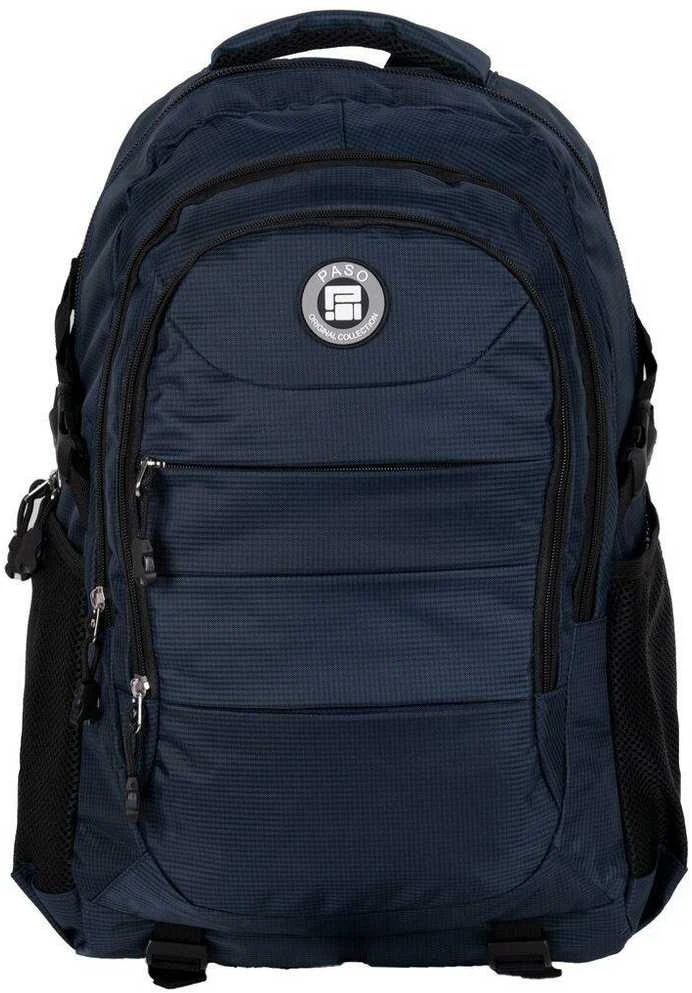 Paso Backpacks Kuprinė mokyklai ir kelionėms, mėlyna, 35 L