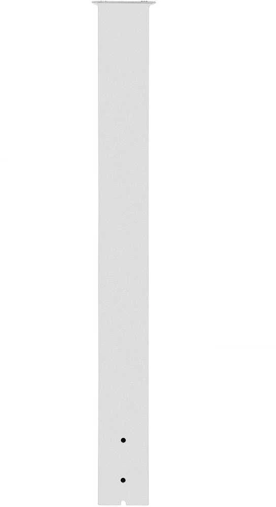 Pašto dėžutės stovas 109.5 cm, baltas, plieno. Lauko pašto dėžutės laikiklis, antžeminis montavimas.
