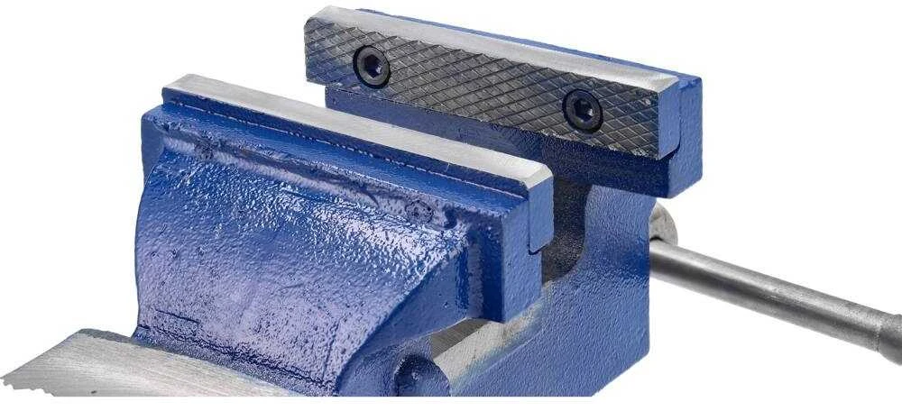Pasukami spaustuvai 150 mm, ketaus konstrukcija, skirti naudoti dirbtuvėse, suolo spaustuvai, metalo apdirbimo spaustuvai