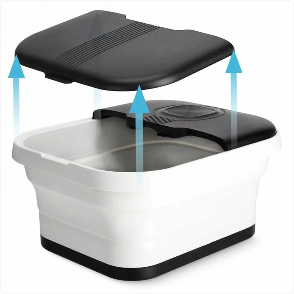 Pėdų ir kojų masažuoklis, elektrinis hidromasažinis pėdų SPA, su Shiatsu masažu, burbulų funkcija