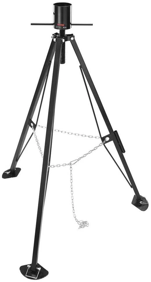 Penktosios ašies trikojis RV stabilizatorius, reguliuojamas 35-57 cm, 5000 lbs, sulankstomas, priekabos atrama, kemperio stabilizatorius