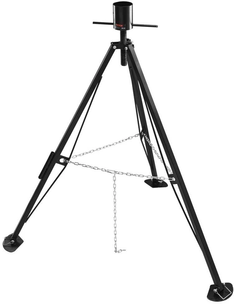 Penktosios ašies trikojis RV stabilizatorius, reguliuojamas 35-57 cm, 5000 lbs, sulankstomas, priekabos atrama, kemperio stabilizatorius
