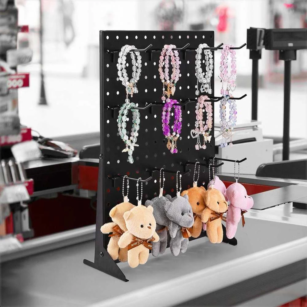 VEVOR stovo pegboard ekranas, juodas (4 vnt.)