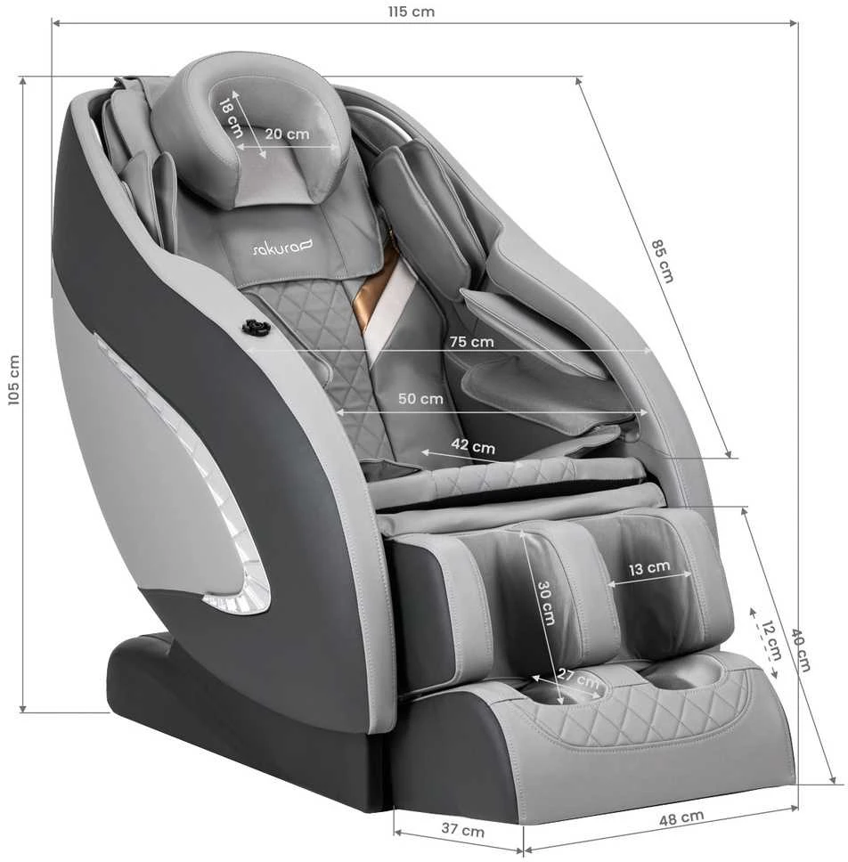 Activeshop Masažinis krėslas Sakura 305 Pilkas