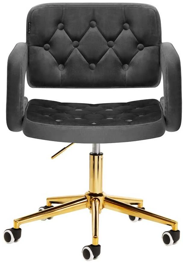 Activeshop Biuro kėdė su ratukais 4Rico QS-OF213G Velvet Pilkas