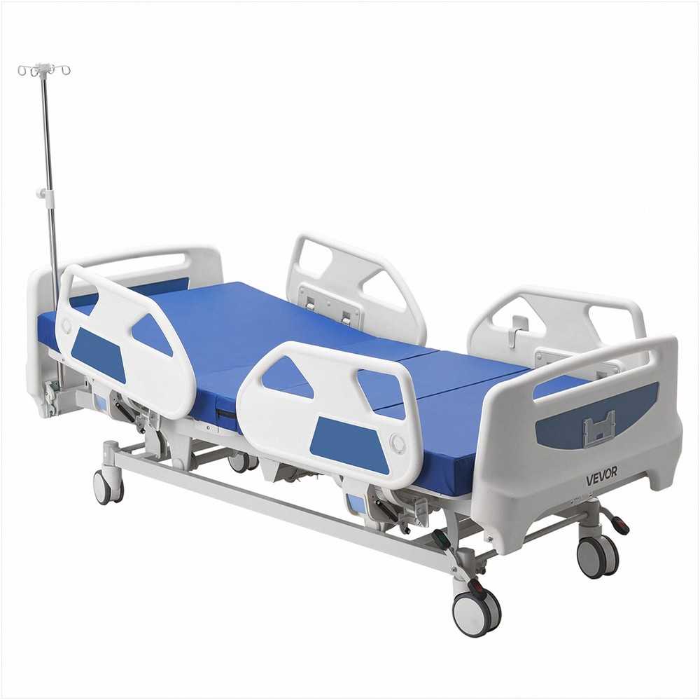 Pilnai elektrinė ligoninės lova namams ir klinikai su Trendelenburgo padėtimi, centrinė užrakto sistema, elektrinė medicininė lova, 250kg keliamoji galia, slaugos lova