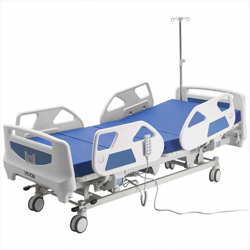 Pilnai elektrinė ligoninės lova namams ir klinikai su Trendelenburgo padėtimi, centrinė užrakto sistema, elektrinė medicininė lova, 250kg keliamoji galia, slaugos lova