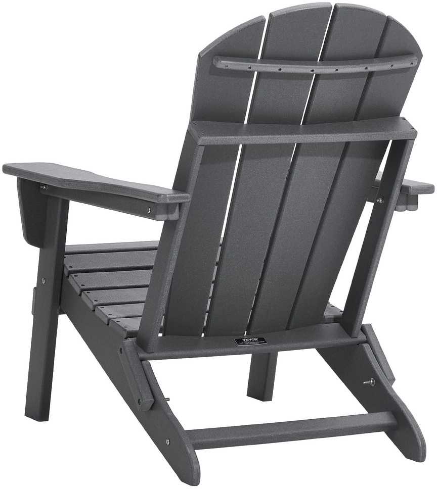 Plastikinės Adirondack kėdės, 2 vnt. rinkinys, visoms oro sąlygoms atsparios sulankstomos lauko terasos kėdės, pilkos laužavietės kėdės, tvirtos Adirondack kėdės suaugusiems