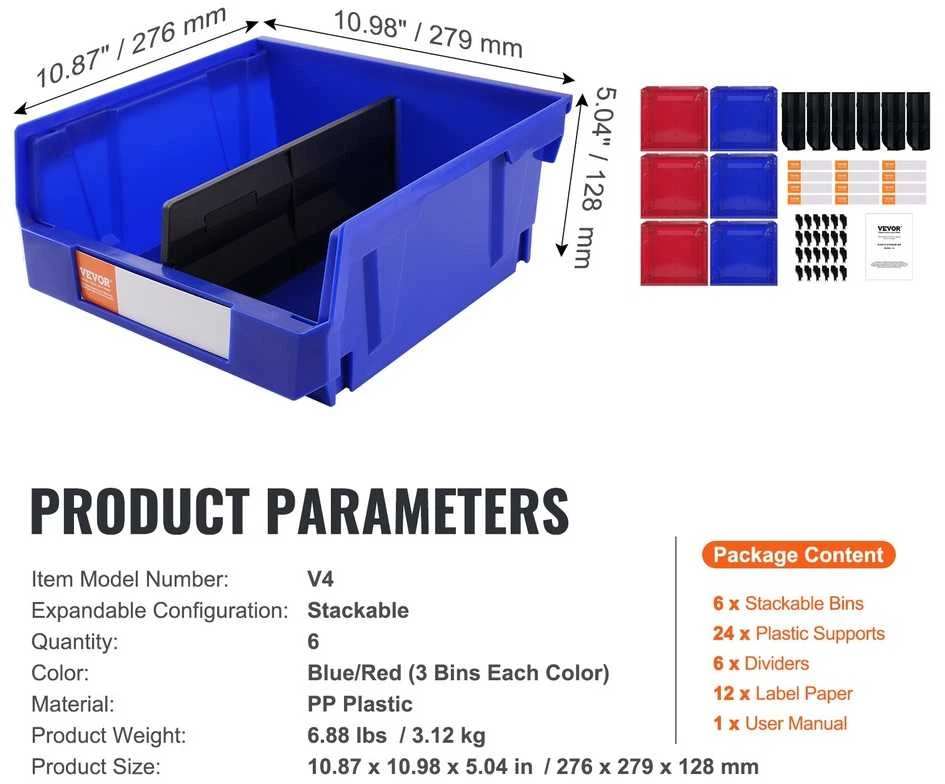 Plastikiniai laikymo konteineriai spintai, virtuvei, biurui ar sandėliukui, sukraunami laikymo konteineriai, pakabinamas laikymo organizatorius, sukraunami konteineriai