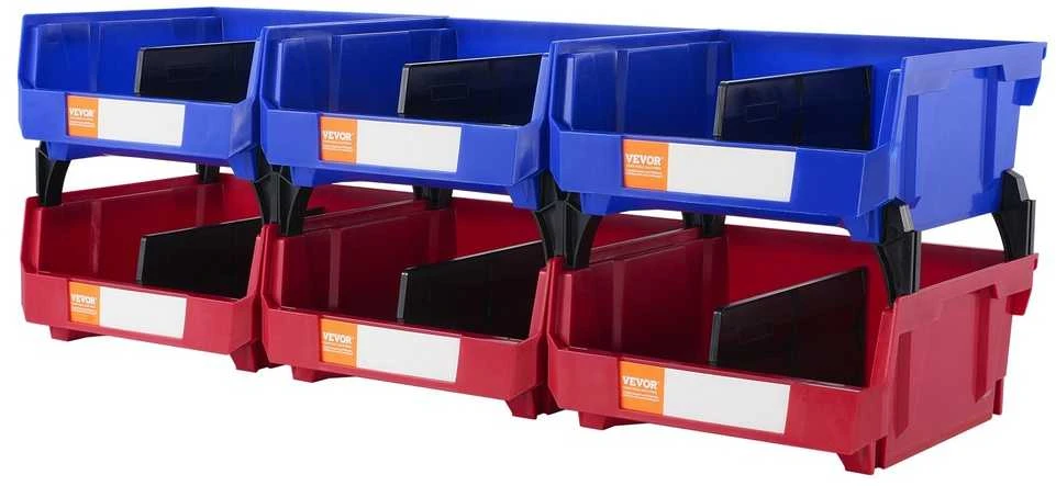 Plastikiniai laikymo konteineriai spintai, virtuvei, biurui ar sandėliukui, sukraunami laikymo konteineriai, pakabinamas laikymo organizatorius, sukraunami konteineriai