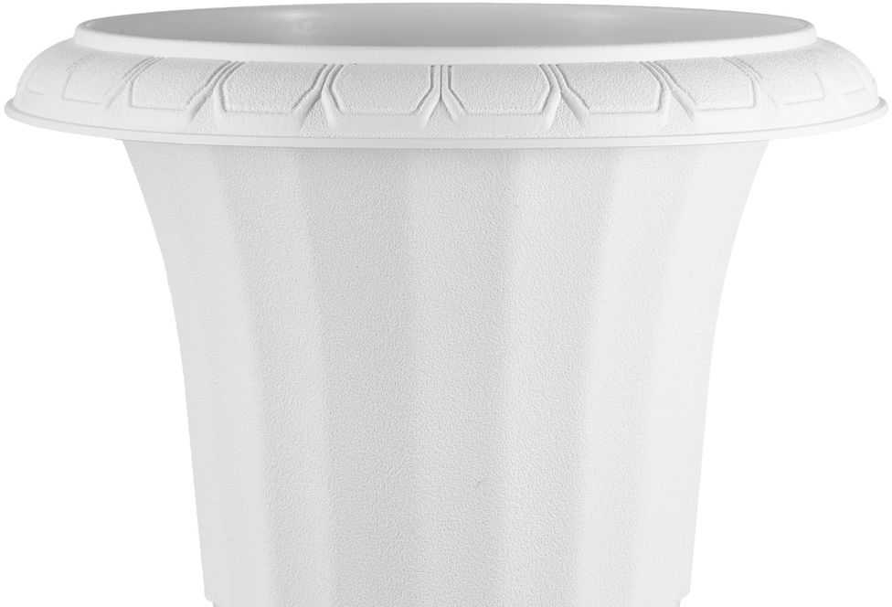 Plastikiniai urnos vazonai, 40 x 67 cm, klasikiniai gėlių vazonai, balta vaza vidaus lauko dekoravimui, sodo balkono terasos vestuvių renginiui