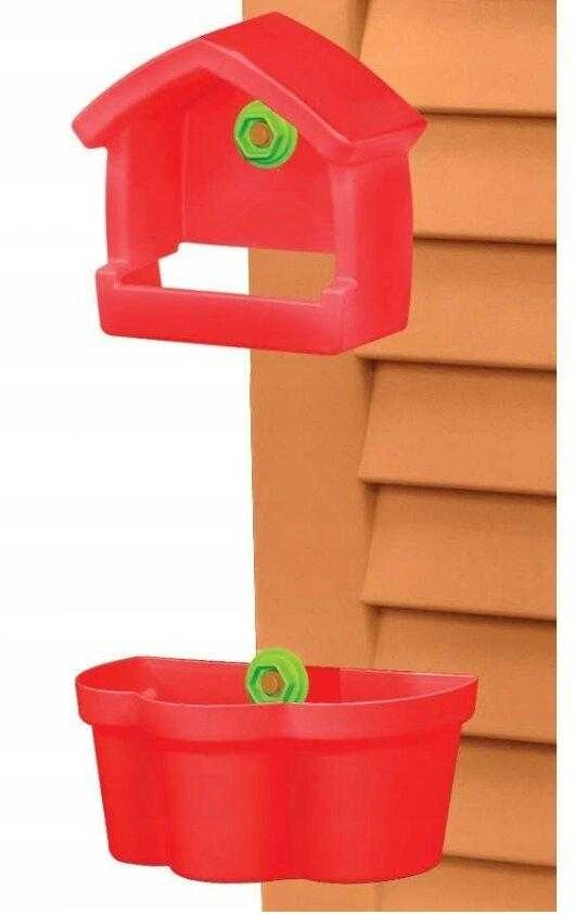 Plastikinis žaidimų namelis su staliuku ir kėde Mochtoys