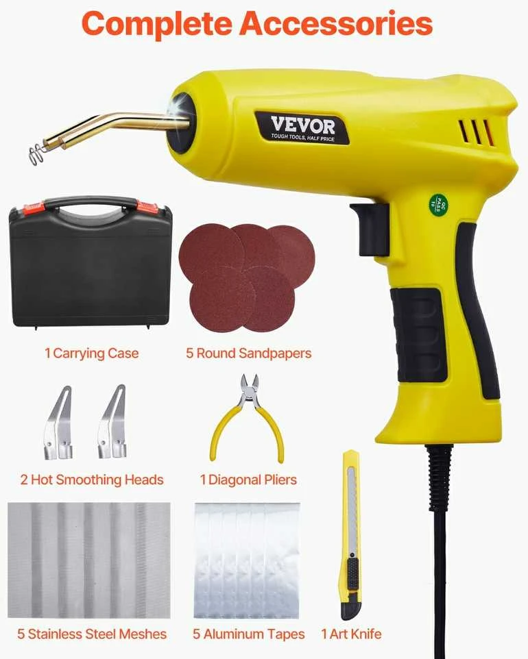 VEVOR Plastiko suvirinimo įrenginys 220W su 800 sąsagų ir 56 strypais