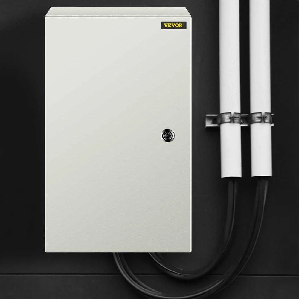 Plieninė elektros dėžutė 20x12x10", IP66, lauko/vidaus, hermetiška, metalinė, skirstomoji
