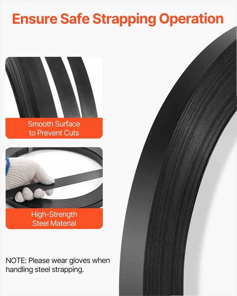 VEVOR Plieno tvirtinimo juosta 19 mm x 91 m