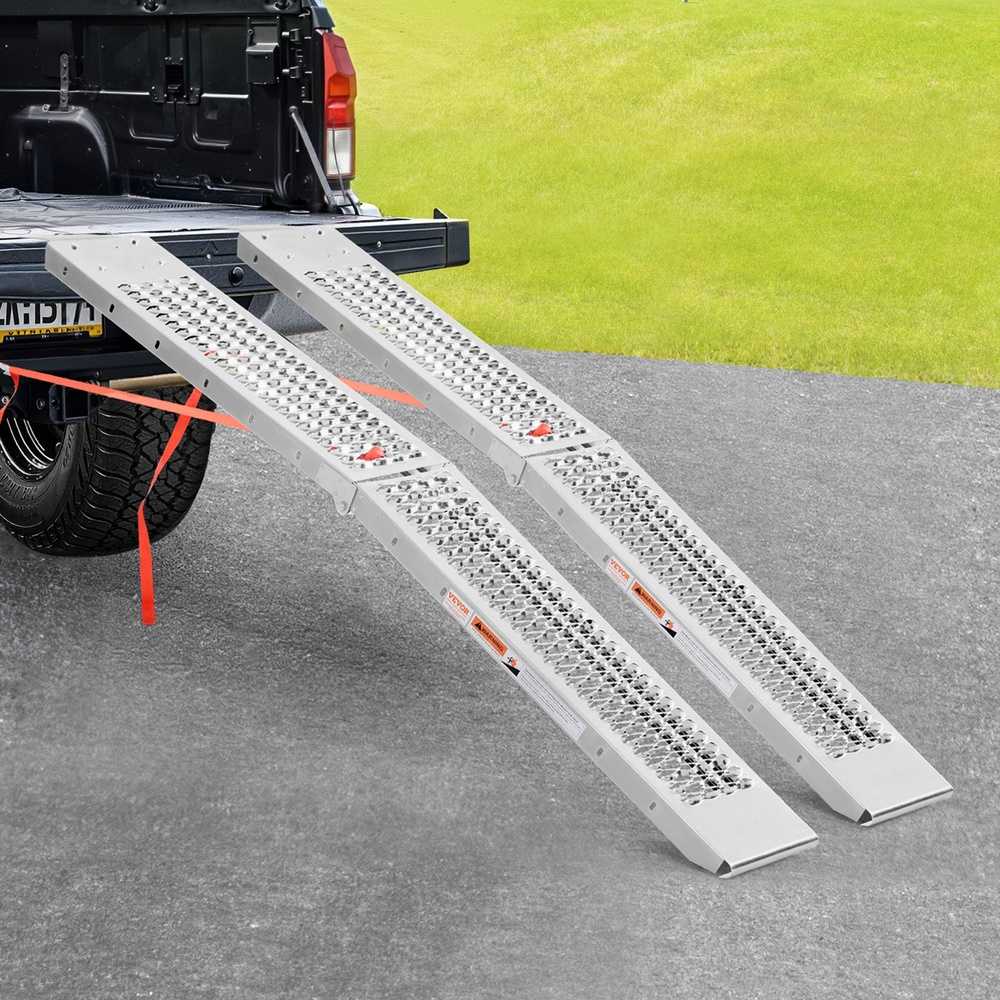 Plieninės pakrovimo rampos ATV UTV motociklams, tvirtos, sulankstomos rampos, 16,8kg pakrovimo rampos