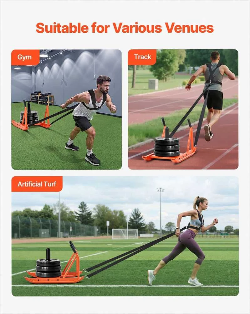 Plieninės svorio rogės sportui ir greičiui, oranžinės, suderinamos su 25/51 mm diskais, jėgos ir ištvermės treniruočių įranga raumenų auginimui, sporto inventorius su rankena