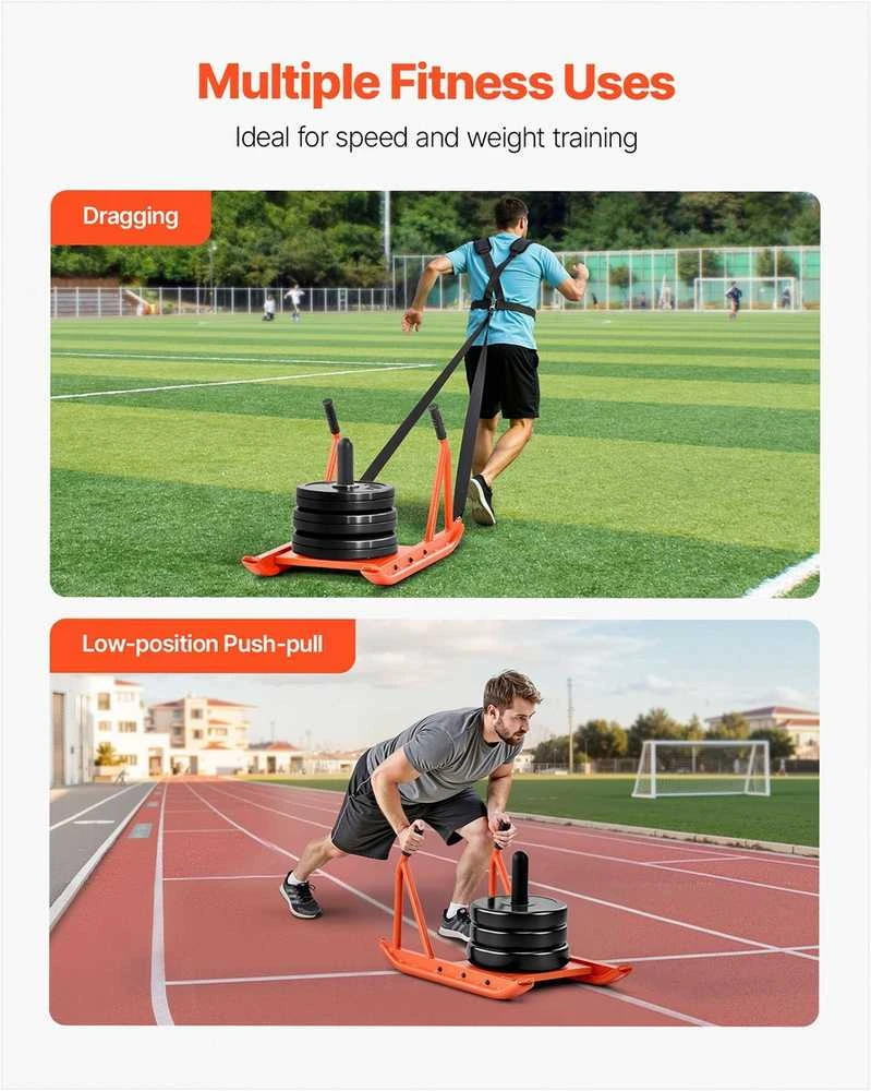 Plieninės svorio rogės sportui ir greičiui, oranžinės, suderinamos su 25/51 mm diskais, jėgos ir ištvermės treniruočių įranga raumenų auginimui, sporto inventorius su rankena