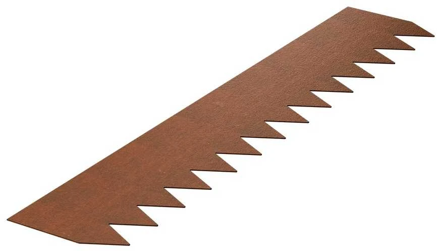 Plieninis kraštovaizdžio apvadas, 6 vnt., atsparus oro sąlygoms, 101.6 cm kiemo/vejos apvadas, metalinis sodo apvadas