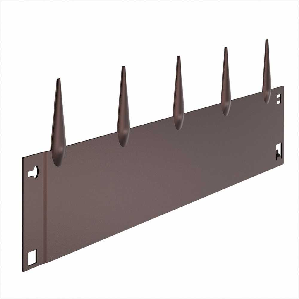 VEVOR Plieninis kraštovaizdžio apvadas 5 vnt 99 x 13 cm rudas