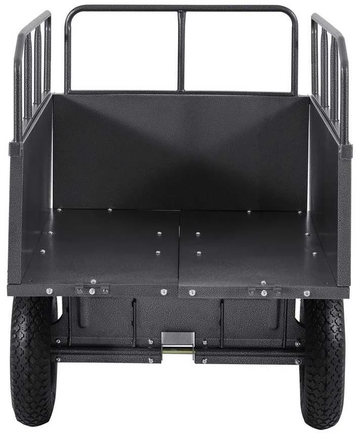 Plieninis savivartis vežimėlis 0.48 m³ 272 kg ATV UTV priekabai, sodui, vejai, kroviniams