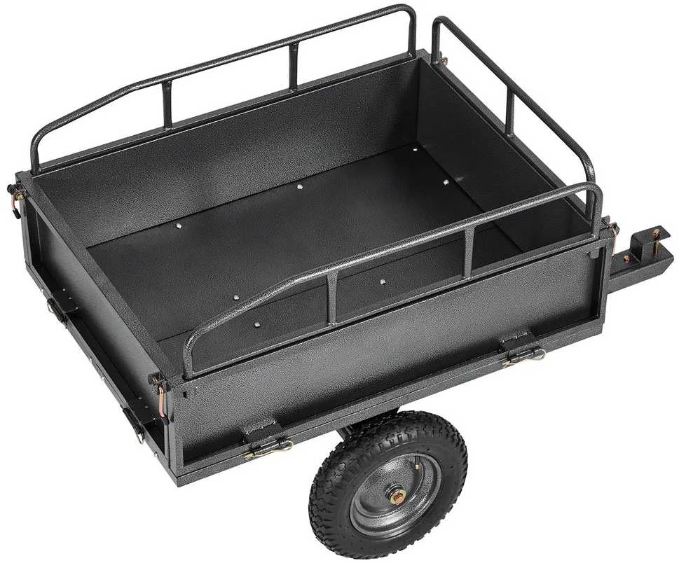 Plieninis savivartis vežimėlis 283 l / 227 kg, ATV, UTV, priekabai, sodui, tvirtas, patvarus, gabenimui