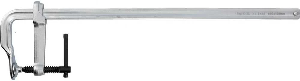 YATO kaltinis stalių spaustukas 120 x 600 mm VARŽTAS 6415