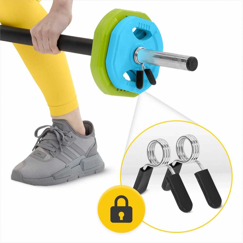 Plieninis štangos rinkinys, 20 kg, namų sporto salei, viso kūno treniruotėms, reguliuojami svoriai