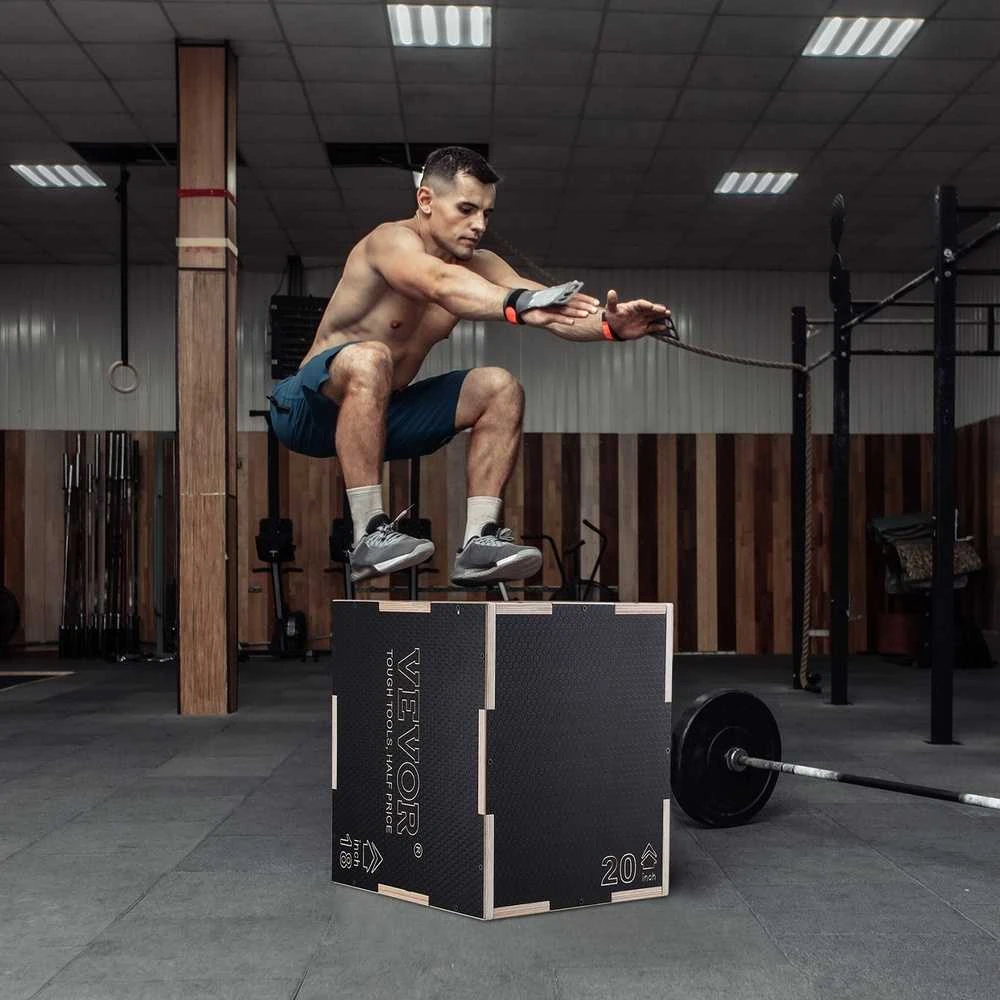 Plio metrinė dėžė, šokinėjimo dėžė, treniruoklių įranga, fitnesas, namų sporto salė