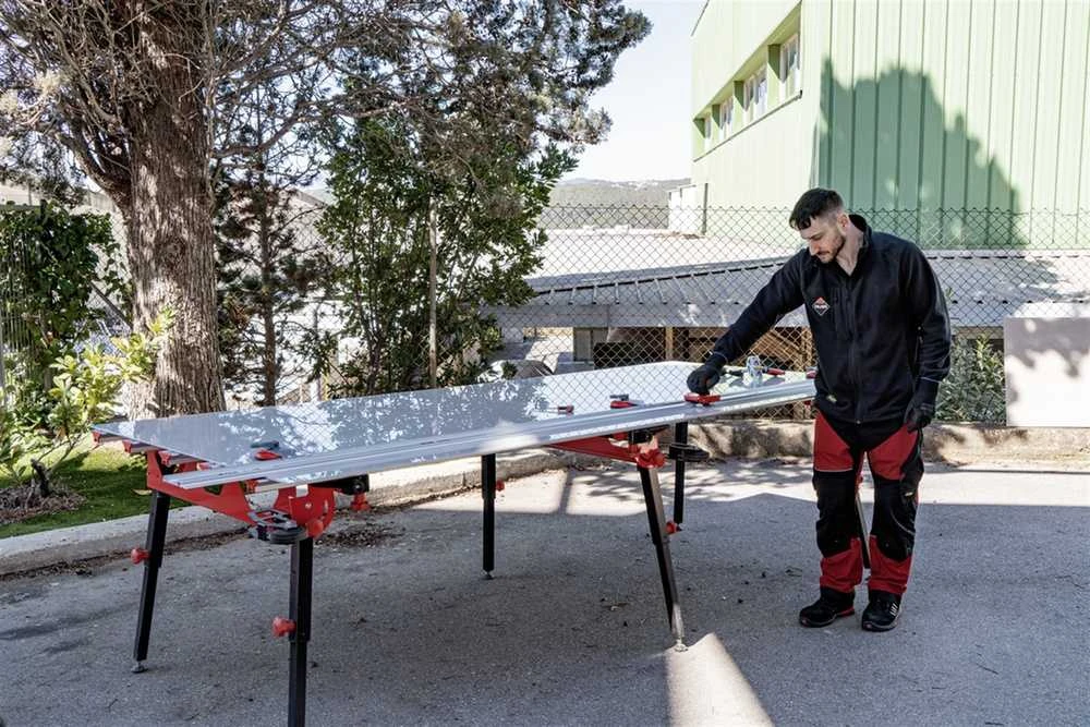 Plytelių pjaustyklė didelio formato plytelėms, 3600 mm pjovimo ilgio, Rubi Slim Cutter G2, keramikinių plytelių pjaustyklė, plytelių pjovimo įrankis