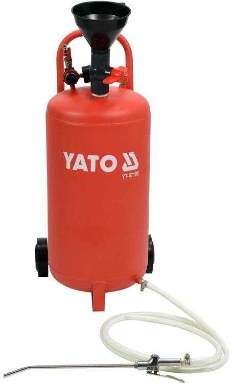 Pneumatinis alyvos pildytuvas 20L talpos, skirtas greitam alyvos užpildymui, alyvos pildytuvas, pneumatinis alyvos pildytuvas