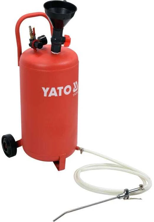 Pneumatinis alyvos pildytuvas 20L talpos, skirtas greitam alyvos užpildymui, alyvos pildytuvas, pneumatinis alyvos pildytuvas