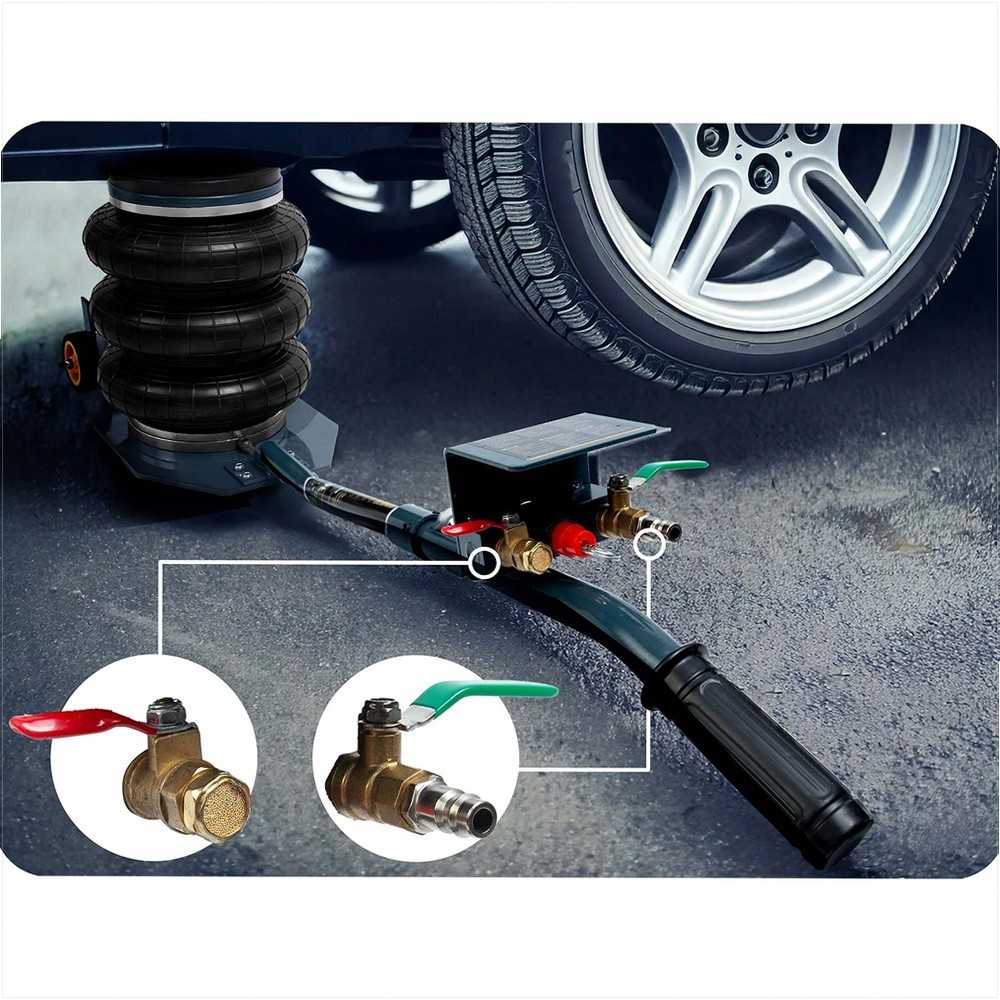 Pneumatinis automobilinis keltuvas, 3.5 tonos, sunkiasvoris grindų keltuvas, automobiliams ir furgonams, oro hidraulinis keltuvas