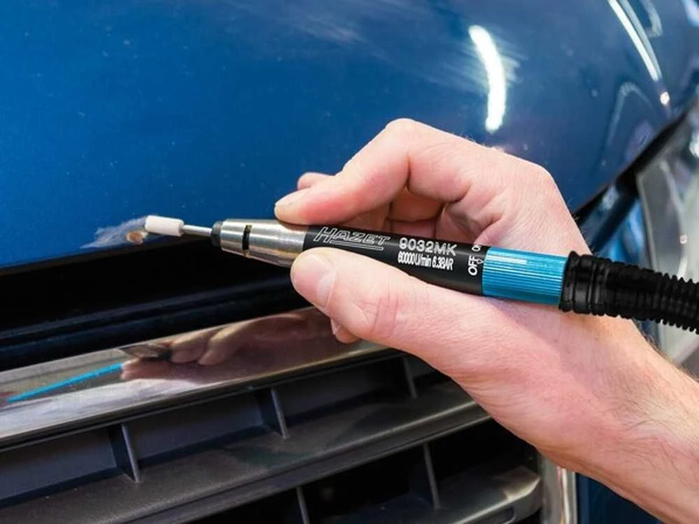 Pneumatinis pirštinis šlifuoklis, mini oro šlifuoklis preciziniam darbui, kompaktiškas šlifuoklis ankštoms erdvėms, automobilių ir pramonės reikmėms