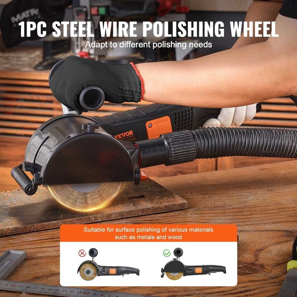VEVOR Metalo poliravimo mašina 1300W, 6 greičiai